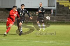 Bayernliga Süd - Saison 2022/2023 - FC Ingolstadt 04 -  VFB Hallbergmoos - Keidel Felix (Nr.6 - Fc Ingolstadt 04 II) - Carl Opit schwarz Hallbergmoos - Foto: Meyer Jürgen