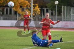 2. Fußball-Liga - Frauen - Saison 2022/2023 - FC Ingolstadt 04 - SC Sand - Walaschewski Fabienne blau SC Sand - Lea Wolski (Nr.6 - FC Ingolstadt 04 ) - Foto: Meyer Jürgen