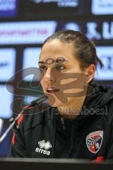 3. Liga; FC Ingolstadt 04 - 1. FC Saarbrücken; Interview Pressekonferenz Cheftrainerin Sabrina Wittmann (FCI)