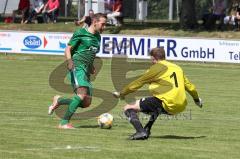 BZL - Oberbayern - SV Manching - TSV Rohrbach - Martin Frontec (#20 Manching) mit einer Torchance - Patrick Diller Torwart Rohrbach - Foto: Jürgen Meyer