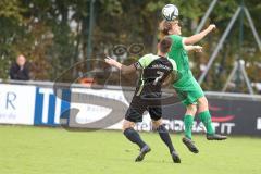 Bezirksliga - Saison 2025/26 - FC Gerolfing - SVA Palzing - Lukas Achhammer (Nr.9 - FC Gerolfing) - Fabian Radlmaier schwarz Palzing - Foto: Meyer Jürgen