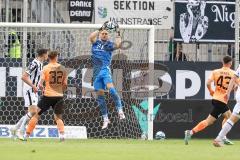 3. Liga; SV Sandhausen - FC Ingolstadt 04; Torwart Marius Funk (1, FCI) Simon Lorenz (32, FCI)