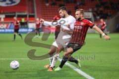 3. Liga; FC Ingolstadt 04 - FSV Zwickau; Zweikampf Kampf um den Ball David Kopacz (29, FCI) Ziegele Robin (4 FSV) Pascal Testroet (37, FCI)