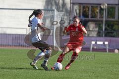 2. Fußball-Liga - Frauen - Saison 2022/2023 - FC Ingolstadt 04 - FSV Gütersloh - Yvonne Dengscherz (Nr.23 - FC Ingolstadt 04 ) - Tayeh Marah weiss Gütersloh - Foto: Meyer Jürgen