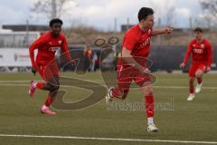 Bayernliga Nord - Saison 2023/24 - FC Ingolstadt 04 II - SC Eltersdorf- Michael Udebuluzor (Nr.11 - FCI) - Fabian Cavadias (Nr.16 - FCI) trifft zum 2:1 Führungstreffer - jubel- Foto: Meyer Jürgen