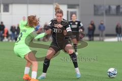 2023_12_10 - 2. Bundesliga - Saison 2023/24 - FC Ingolstadt 04 Frauen - VFL Wolfsburg - Schaller Sara grün Wolfsburg - Lisa Ebert (Nr.10 - FCI Frauen) - Foto: Meyer Jürgen