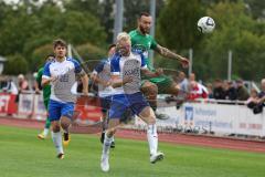 Bezirksliga - Saison 2023/2024 - TSV Gaimersheim - TSV Rohrbach  - Thomas Schreiner (Nr.27 - Gaimersheim) grün - Daniel Rückert weiss Rohrbach - Foto: Meyer Jürgen