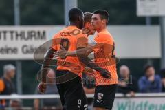 Toto-Pokal; SV Hutthurm - FC Ingolstadt 04; Daouda Beleme (9, FCI) Tor Jubel Treffer 1:2 Siegtreffer Felix Keidel (43, FCI)