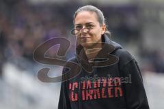 3. Liga; Erzgebirge Aue - FC Ingolstadt 04; Cheftrainerin Sabrina Wittmann (FCI) vor dem Spiel