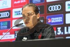 3. Liga; FC Ingolstadt 04 - Würzburger Kickers; nach dem Spiel Pressekonferenz Interview Cheftrainerin Sabrina Wittmann (FCI)