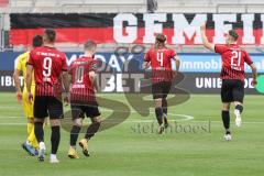 Relegation 1 - FC Ingolstadt 04 - VfL Osnabrück - Tor Jubel 1:0 Tobias Schröck (21, FCI) zu den Fans