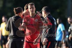 Toto-Pokal; FSV Harthof München - FC Ingolstadt 04; Einwechlung Marcel Costly (22, FCI) Co-Trainer Ilia Gurev (FCI)