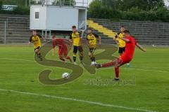 Bayernliga Süd - Saison 2021/2022 - FC Ingolstadt 04 II - SV Kirchanschöring - Gashi Egson (#7 FCI) beim Elfmeter den der Torwart hält - Foto: Meyer Jürgen