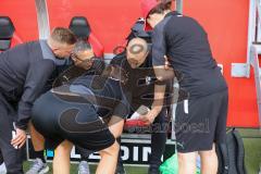 DFB - Pokal - Frauen - Saison 2022/2023 - FC Ingolstadt 04 -  FC Bayern München - Cheftrainer Miren  Catovic (FC Ingolstadt 04 ) beim Lesen der Mannschaftsaufstellung - Foto: Meyer Jürgen