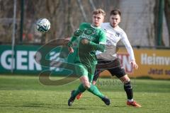 Bezirksliga - Saison 2025/26 - FC Gerolfing - SpVgg Altenerding - Lukas Achhammer (Nr.9 - FC Gerolfing) - Alexander Weiher weiss Altenerding - Foto: Meyer Jürgen