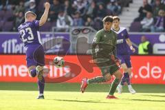 3. Liga; Erzgebirge Aue - FC Ingolstadt 04; Barylla Anthony (23 Aue) Deniz Zeitler (38, FCI)