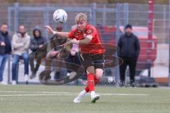 2023_10_28 - Bayernliga Nord - Saison 2023/24 - FC Ingolstadt 04 II - ASV Cham - Benedikt Schwarzensteiner rot FCI - XXXXX - Foto: Meyer Jürgen