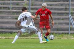 Bayernliga Süd - Saison 2021/2022 - FC Ingolstadt 04 II -  - Rausch Thomas (#18 FCI) - Fabian Lutz weiss Landsberg - Foto: Meyer Jürgen