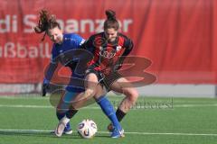 ***2. Bundesliga Frauen - Saison 2025/26 - FC Ingolstadt 04 Frauen - SV Meppen - Hagg Sarah blau Meppen  - Emma Kusch (Nr.9 - FC Ingolstadt Frauen I) - Foto: Meyer Jürgen