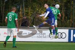 Kreisliga - Saison 2023/2024 - FC Gerolfing - TSV Ober/Unterhaunstadt - David Polster blau Oberhaunstadt - Den Lovric grün Gerolfing - Foto: Meyer Jürgen
