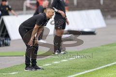 3. Liga; Borussia Dortmund II - FC Ingolstadt 04; an der Seitenlinie, Spielerbank Cheftrainer Michael Köllner (FCI)