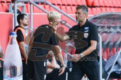 3. Liga; FC Ingolstadt 04 - TSV 1860 München; Cheftrainer Michael Köllner (FCI) an der Seitenlinie, Spielerbank