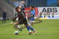 2.BL; Hansa Rostock - FC Ingolstadt 04; Zweikampf Kampf um den Ball Fatih Kaya (9, FCI) Rizzuto Calogero (27 HR)