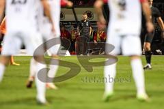 3. Liga; FC Viktoria Köln - FC Ingolstadt 04; Cheftrainer Michael Köllner (FCI) an der Seitenlinie, Spielerbank