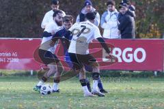 2023_10_28 - Kreisklasse - Saison 2023/24 - FC GW Ingolstadt - FC Arnsberg - Ersin Ucar #7 GW Ing -  - Oliver Bauer blau Arnsberg - Foto: Meyer Jürgen