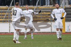 3. Liga; SpVgg Bayreuth - FC Ingolstadt 04; Tor 1:0, Enttäuschung Tobias Schröck (21, FCI) Max Dittgen (10, FCI) Rico Preißinger (6, FCI)