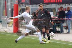 3. Liga - Testspiel - Saison 2025/26 - FC Ingolstadt 04 - SSV 1846 Ulm - Ben Westermeier (Nr.8 - SSV Ulm) - Yann Sturm (Nr.7 - FCI) - Foto: Meyer Jürgen