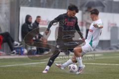 *** Bayernliga Nord - Saison 2025/26 - FC Ingolstadt 04 II - TSV Neudrossenfeld - Noel Lakatos (Nr.16 - FC Ingolstadt II) - Nikolas Hofmann weiss Neudrossenfeld  - Foto: Meyer Jürgen