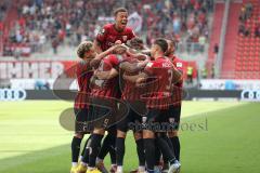 3.Liga - Saison 2022/2023 - FC Ingolstadt 04 -  SV Wehen Wiesbaden - Der 2:0 Führungstreffer durch Tobias Bech (Nr.11 - FCI) - Jubel - Foto: Meyer Jürgen