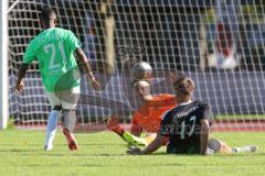 Bezirksliga - Saison 2025/26 - FC Fatih Ingolstadt - TSV Gaimersheim - Nico von Swiontek Brzezinski (Nr.17 - TSV Gaimersheim) - Daniel Wolf Torwart Fatih - Foto: Meyer Jürgen