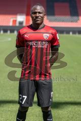 Moussa Doumbouya (27, FCI) ; FC Ingolstadt 04; 3.Liga, Porträttermin 2022/2023,