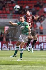 3. Liga; FC Ingolstadt 04 - VfB Lübeck; Felix Keidel (43, FCI) Zweikampf Kampf um den Ball Löhden Jannik (30 VfB)