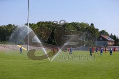 A - Junioren Bundesliga Süd/Südwest -  Saison 2021/2022 - FC Ingolstadt 04 - Karlsruher SC - Defekte Sprinkleranlage im ESV Stadion - Foto: Meyer Jürgen