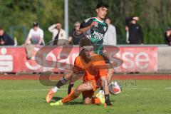 Bezirksliga - Saison 2025/26 - FC Fatih Ingolstadt - TSV Gaimersheim - Eron Dervisi (Nr.27 - TSV Gaimersheim) - Daniel Wolf Torwart Fatih - Foto: Meyer Jürgen