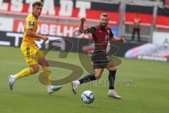3.Liga - Saison 2023/2024 - FC Ingolstadt 04 -  1. FC Saarbrücken - Yannick Deichmann (Nr.20 - FCI) - Foto: Meyer Jürgen