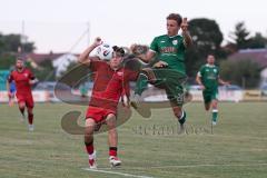 * Testspiel - 3. Liga - Saison 2025/26 - FC Ingolstadt 04 - VFB Eichstätt - Emre Gül (Nr.5 - FC Ingolstadt 04) - Timo Jung (Nr.28 - VFB Eichstätt) - Foto: Meyer Jürgen