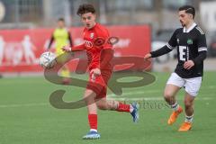 Bayernliga Nord - Saison 2023/24 - FC Ingolstadt 04 II - DJK Ammerthal - Valentin Hoti (Nr.6 - FCI) - Koc Deniz schwarz Ammerthal -  - Foto: Meyer Jürgen