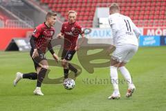 3. Liga - Fußball - FC Ingolstadt 04 - SV Meppen - Patrick Sussek (37, FCI) Piossek Marcus (11  Meppen) Ilmari Niskanen (22, FCI)