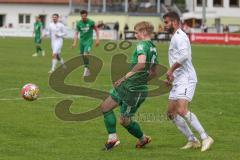 Landesliga - Saison 2024/25 - SV Manching - FC Kempten - Rainer Meisinger (Nr.8 - SV Manching) - Krieger Adrian weiss Kempten  - Foto: Meyer Jürgen