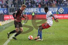 2.BL; Hamburger SV - FC Ingolstadt 04; Maximilian Neuberger (38, FCI) Jatta Bakery (18 HSV)