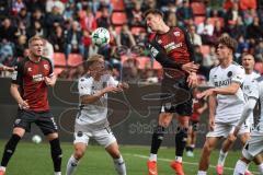 3. Liga - Saison 2026/27 - FC Ingolstadt 04 - SV Wehen Wiesbaden - Jonas Scholz (Nr.15 - FCI) - Fabian Greilinger (Nr.18 - Wehen/Wiesbaden) - Foto: Meyer Jürgen