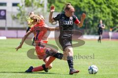 2. Frauen-Bundesliga - Saison 2021/2022 - FC Ingolstadt 04 - TSG 1899 Hoffenheim - Maier Ramona (#18 FCI) - Gerber Sophia rosa Hoffenheim - Foto: Meyer Jürgen