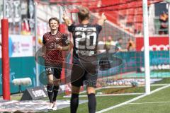 3. Liga; FC Ingolstadt 04 - VfB Lübeck; Tor Jubel Treffer Moritz Seiffert (23, FCI) Yannick Deichmann (20, FCI)