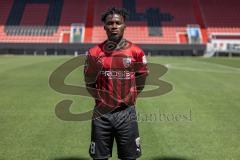 Hans Nunoo Sarpei (18 FCI) ; FC Ingolstadt 04; 3.Liga, Porträttermin 2022/2023,