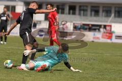 Bezirksliga - Saison 2024/25- TSV Gaimersheim - FC Fatih Ingolstadt - Nico von Swiontek Brzezinski (Nr.17 - TSV Gaimersheim) -Ömer Ilgen Torwart Fatih- Foto: Meyer Jürgen