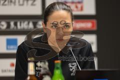 3. Liga; SSV Ulm - FC Ingolstadt 04; Interview Pressekonferenz Cheftrainerin Sabrina Wittmann (FCI)